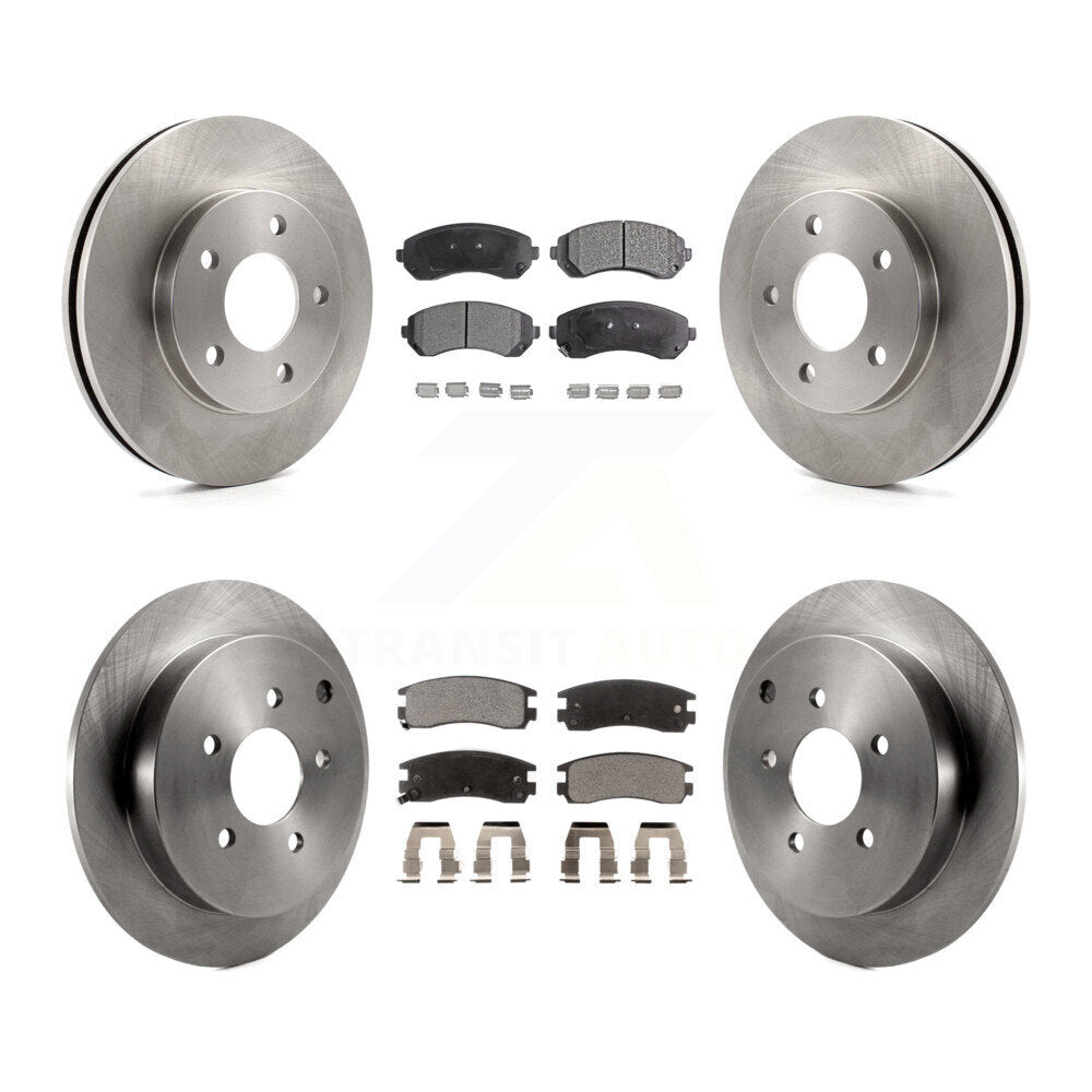 Front Rear Disc Brake Rotor & Ceramic Pad Kit For Buick Rendezvous Pontiac Aztek