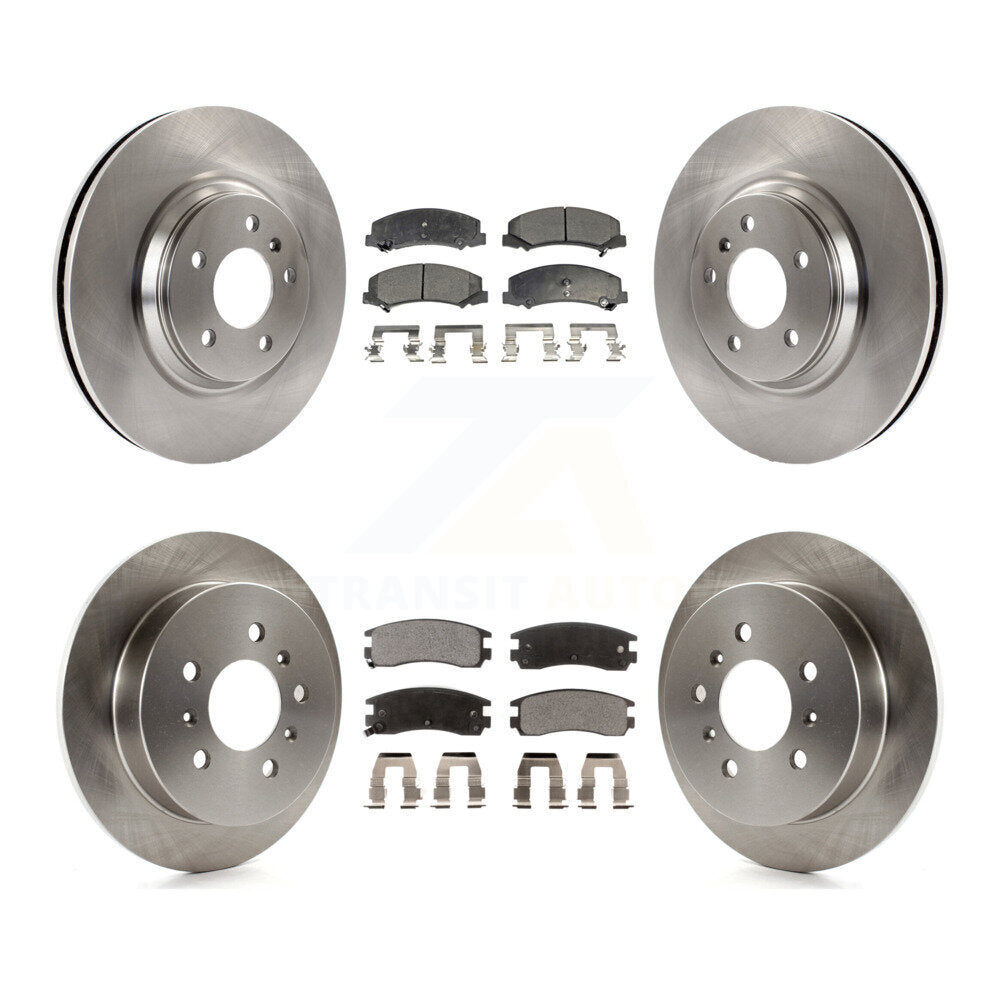 Front Rear Disc Brake Rotors And Ceramic Pads Kit For Buick LaCrosse Allure