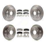 Front Rear Disc Brake Rotors And Ceramic Pads Kit For Buick LaCrosse Allure