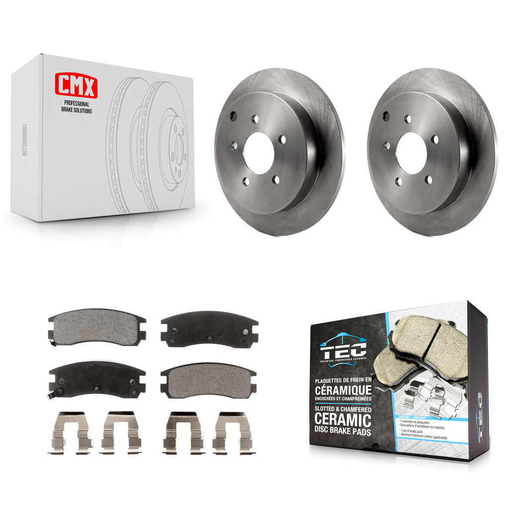 Rear Brake Rotors Ceramic Pad Kit For Buick Rendezvous Chevrolet Venture Pontiac