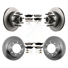 Charger l&#39;image dans la galerie, [Front+Rear] 2007 Ford E-150 To 10 16 06 Premium OE Brake Rotors &amp; Ceramic Pads Kit For Max Braking
