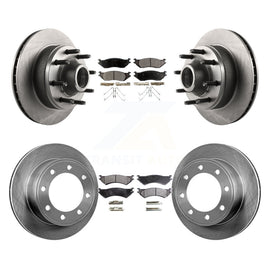 [Front+Rear] 2007 Ford E-150 From 10 17 06 Premium OE Brake Rotors & Ceramic Pads Kit For Max Braking