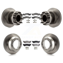 Front Rear Brake Rotors Ceramic Pad Kit For Ford E-350 Super Duty Econoline Club