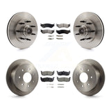Front Rear Disc Brake Rotors And Ceramic Pads Kit For Ford F-150 F-250 HD