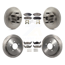 [Front+Rear] 2004 Ford F-150 RWD Premium OE Brake Rotors & Ceramic Pads Kit For Max Braking