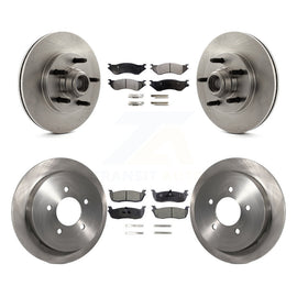 Front Rear Disc Brake Rotors And Ceramic Pads Kit For Ford F-150 Heritage RWD