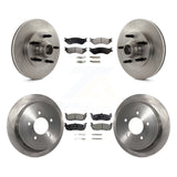 Front Rear Disc Brake Rotors And Ceramic Pads Kit For Ford F-150 Heritage RWD