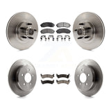Front Rear Disc Brake Rotor And Ceramic Pad Kit For Ford Explorer Sport Trac RWD