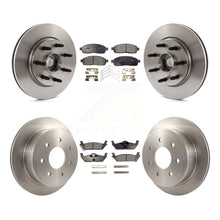 Charger l'image dans la galerie, Front Rear Disc Brake Rotor &amp; Ceramic Pad Kit For Ford F-150 Lincoln Mark LT RWD