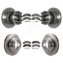 Charger l'image dans la galerie, Front Rear Disc Brake Rotors Ceramic Pad Kit For Ford E-350 Super Duty Econoline
