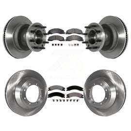 Front Rear Disc Brake Rotors And Ceramic Pads Kit For Ford E-450 Super Duty