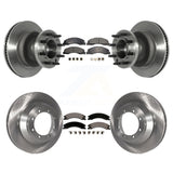 Front Rear Disc Brake Rotors And Ceramic Pads Kit For Ford E-450 Super Duty