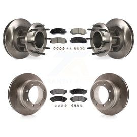 [Front+Rear] 2009-2010 Ford F-350 Super Duty RWD Premium OE Brake Rotors & Ceramic Pads Kit For Max Braking