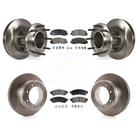 [Front+Rear] 2012 Ford F-350 Super Duty RWD Premium OE Brake Rotors & Ceramic Pads Kit For Max Braking