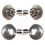 Front Rear Disc Brake Rotors And Ceramic Pads Kit For Ford F-350 Super Duty