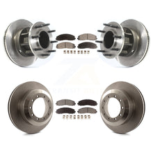 Charger l'image dans la galerie, Front Rear Disc Brake Rotors And Ceramic Pads Kit For Ford F-350 Super Duty