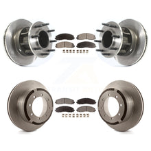 Charger l'image dans la galerie, Front Rear Disc Brake Rotors And Ceramic Pad Kit For Ford F-350 Super Duty F-250
