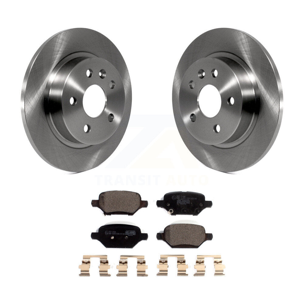 Rear Disc Brake Rotors Ceramic Pad Kit For 2018-2022 Chevrolet Trax Buick Encore