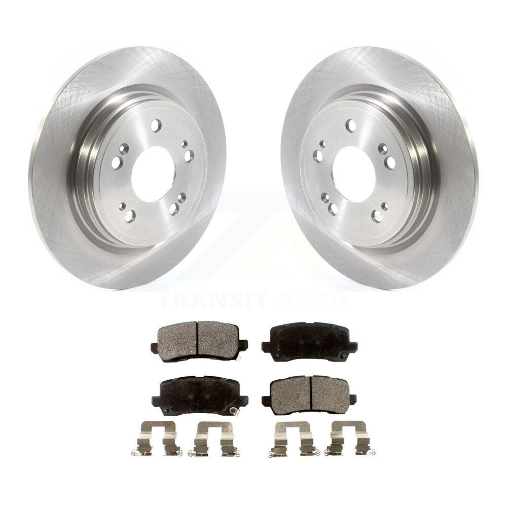 Rear Disc Brake Rotors And Ceramic Pads Kit For 2014-2020 Acura RLX