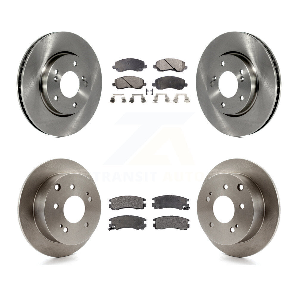 Front Rear Disc Brake Rotors And Ceramic Pads Kit For Mitsubishi Galant