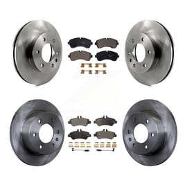 Front Rear Disc Brake Rotor Ceramic Pad Kit For Sprinter 3500 Dodge Freightliner