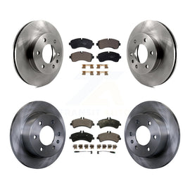 Front Rear Disc Brake Rotors And Ceramic Pads Kit For Freightliner Sprinter 3500