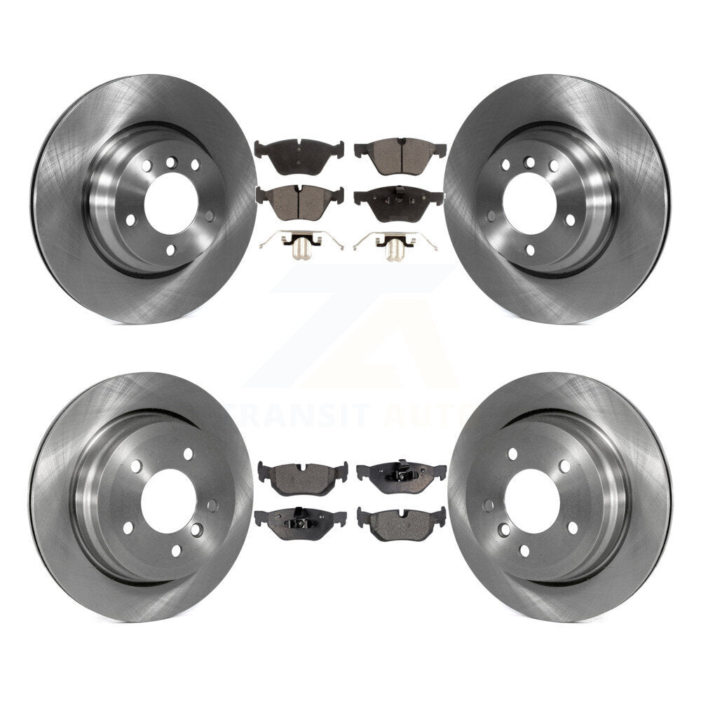 [Front+Rear] 2012 BMW X1 xDrive28i Premium OE Brake Rotors & Ceramic Pads Kit For Max Braking