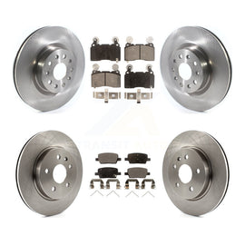 Front Rear Disc Brake Rotors And Ceramic Pads Kit For Cadillac CT6