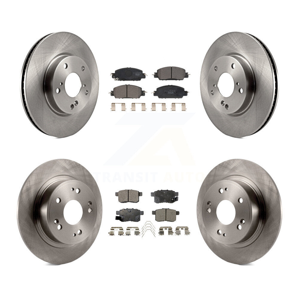[Front+Rear] 2017 Honda Accord LX-S Premium OE Brake Rotors & Ceramic Pads Kit For Max Braking
