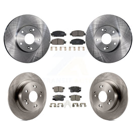 [Front+Rear] 2016 Honda Accord LX-S with 2.4L Premium OE Brake Rotors & Ceramic Pads Kit For Max Braking