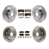 Front Rear Disc Brake Rotors And Ceramic Pads Kit For Cadillac CTS