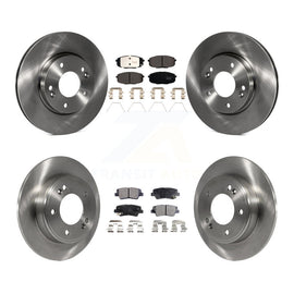 [Front+Rear] 2014-2016 Kia Soul Premium OE Brake Rotors & Ceramic Pads Kit For Max Braking