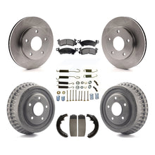 Charger l'image dans la galerie, Front Rear Disc Brake Rotors Ceramic Pads And Drum Kit (7Pc) For GMC Jimmy