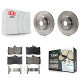 Front Brake Rotor Ceramic Pad Kit For Lexus GS350 IS300 IS350 RC350 IS200t RC300
