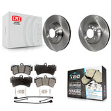 Front Brake Rotor Ceramic Pad Kit For Audi Q7 Porsche Cayenne Volkswagen Touareg