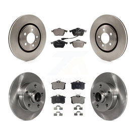 Front Rear Disc Brake Rotors Hub Ceramic Pad Kit For 1996 Volkswagen Passat 2.8L