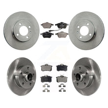 Charger l'image dans la galerie, Front Rear Disc Brake Rotors Ceramic Pad Kit For 1996-1997 Volkswagen Jetta 2.8L