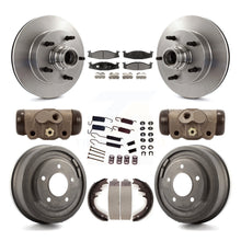 Charger l&#39;image dans la galerie, Front Rear Brake Rotor Ceramic Pad Drum Kit (9Pc) For Ford F-150 E-150 Econoline