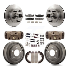 Charger l&#39;image dans la galerie, Front Rear Brake Rotors Ceramic Pad Drum Kit (9Pc) For Ford E-150 Econoline Club