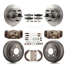 Charger l&#39;image dans la galerie, Front Rear Brake Rotors Ceramic Pad Drum Kit (9Pc) For Ford E-150 Econoline Club