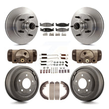 Load image into Gallery viewer, Front Rear Disc Brake Rotors Ceramic Pad Drum Kit (9Pc) For Ford E-150 Econoline