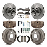 Front Rear Brake Rotor Ceramic Pad & Drum Kit (9Pc) For Chevrolet C1500 Suburban
