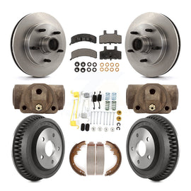 [Front+Rear] 94-99 Dodge Ram 1500 RWD Premium OE Brake Rotor Drum Kit & Ceramic Pads For Max Braking