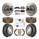 [Front+Rear] 94-99 Dodge Ram 1500 RWD Premium OE Brake Rotor Drum Kit & Ceramic Pads For Max Braking