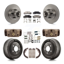 Charger l'image dans la galerie, Front Rear Disc Brake Rotors Ceramic Pads And Drum Kit (9Pc) For Ford Ranger