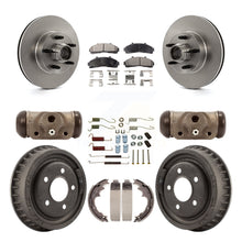 Charger l'image dans la galerie, Front Rear Disc Brake Rotors Ceramic Pads And Drum Kit (9Pc) For Ford Ranger