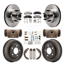 Charger l'image dans la galerie, Front Rear Disc Brake Rotors Ceramic Pads And Drum Kit (9Pc) For Ford Ranger