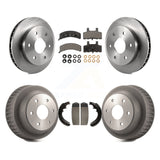 Front Rear Disc Brake Rotors Ceramic Pads And Drum Kit For Chevrolet K2500
