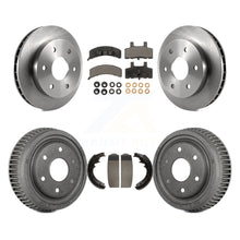 Charger l&#39;image dans la galerie, Front Rear Brake Rotor Ceramic Pad Drum Kit For GMC Yukon With 11&quot; Diameter