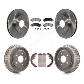 [Front+Rear] 1998-2003 Chevrolet S10 4WD Premium OE Brake Rotor Drum Kit & Ceramic Pads For Max Braking